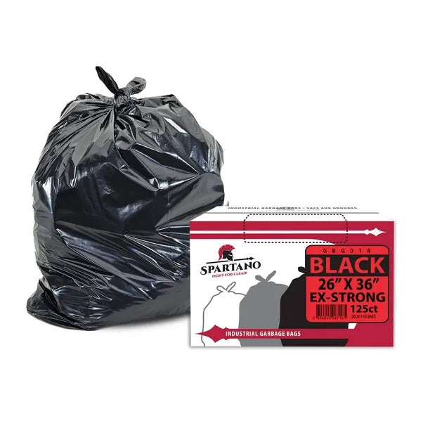 Black Garbage Bags, 30 x 38