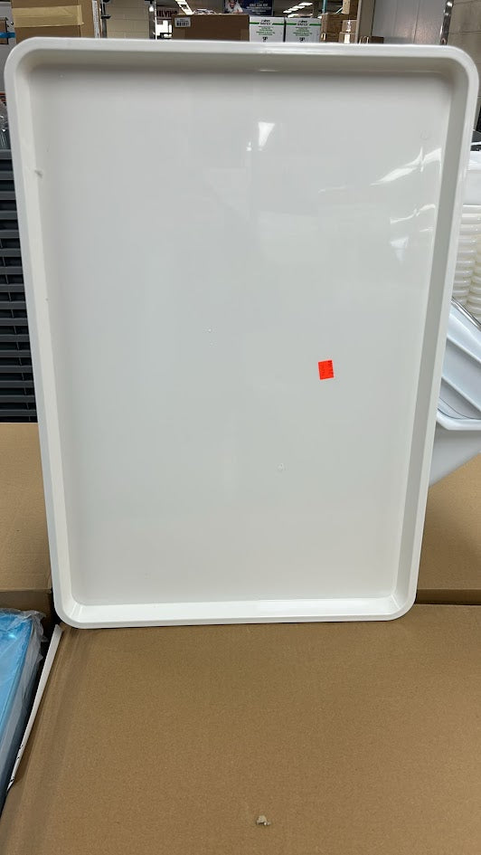 White Plastic Dough Tray, 26" x 18" x 0.2" (L x W x H) - 1 Each