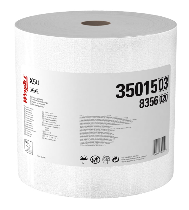 Wypall X50 #35015 Wiper, White 1100 Sheets - 1 Roll