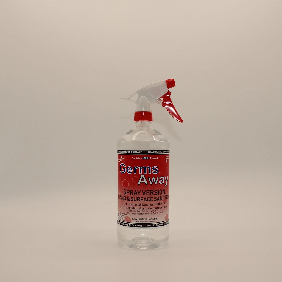 Hand & Surface Sanitizer Spray, Sprakita Germs Away 70% Alcohol - 1L