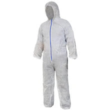 Polypropylene coverall w/hood, elastic wrist, elastic ankle, zipper closure, White - 25/Case