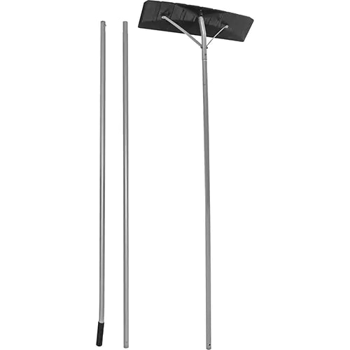 Snow Roof Rake, Telescopic Extension to 61", 24-3/4" Blade, Aluminum - 1 Each