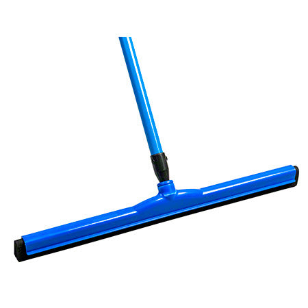 Plastic Floor Squeegee 24" w/ Handle 54", Blue - 1 Each