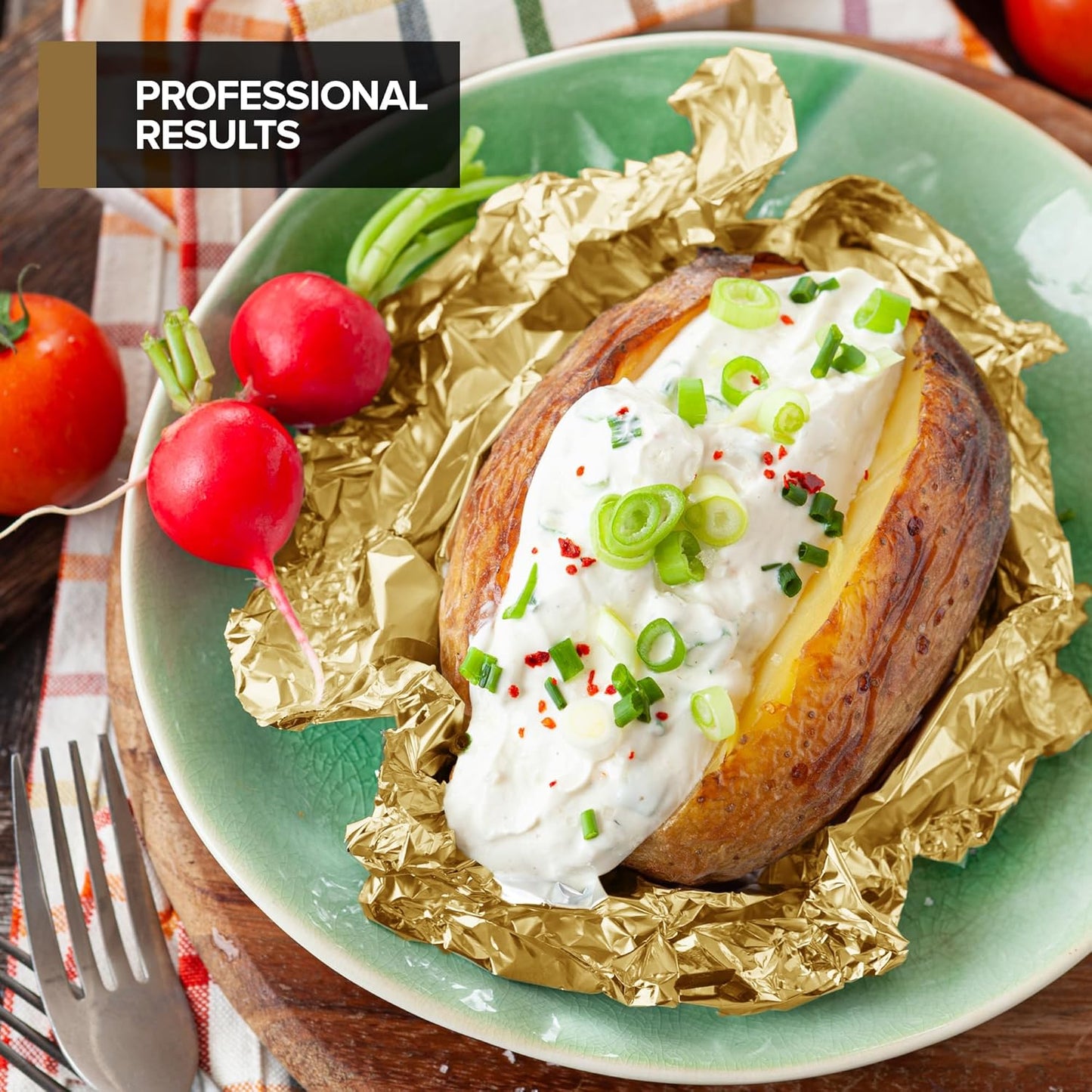 Gold Aluminum Foil Pop Up Sheets, 9 x 10.75 inch, 200 Sheets/Box