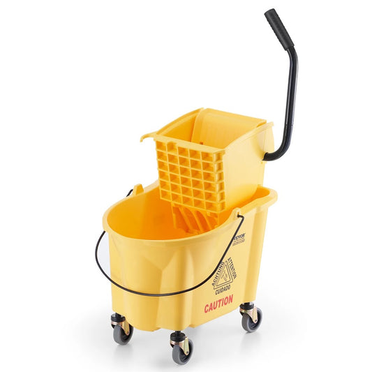 Mop Bucket Wringer Yellow 25 L - 1 Each